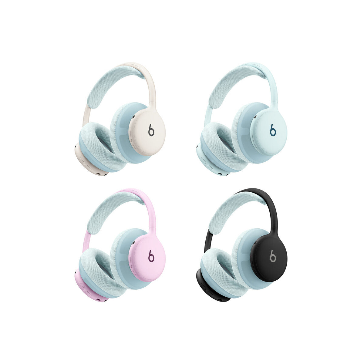 Komplet oblazinjenja za Beats 360 – nebeško modro pleteno oblazinjenje ušesnih blazinic in naglavnega loka