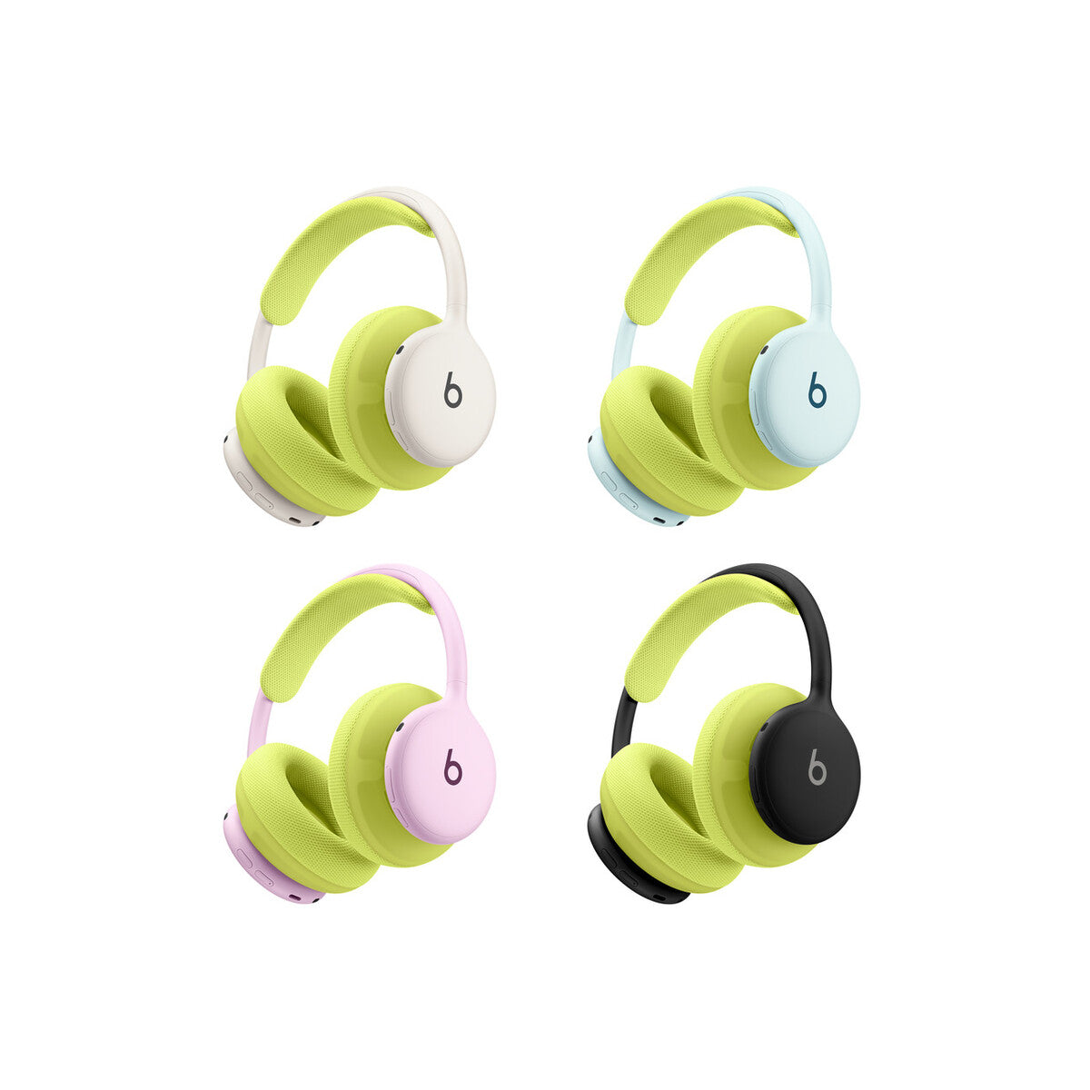 Komplet oblazinjenja za Beats 360 – pleteno oblazinjenje ušesnih blazinic in naglavnega loka v barvi Volt