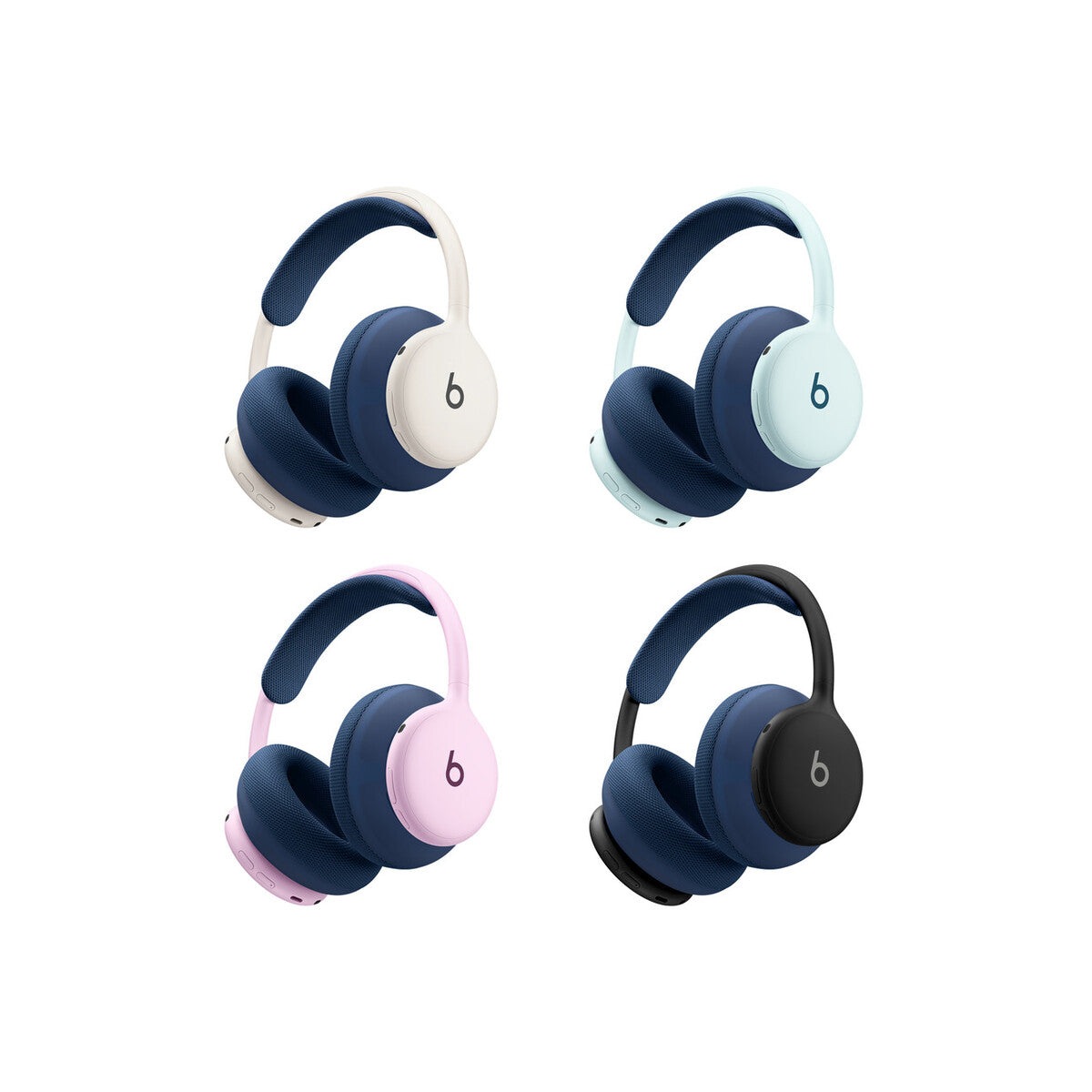 Komplet oblazinjenja za Beats 360 – temno modro pleteno oblazinjenje ušesnih blazinic in naglavnega loka