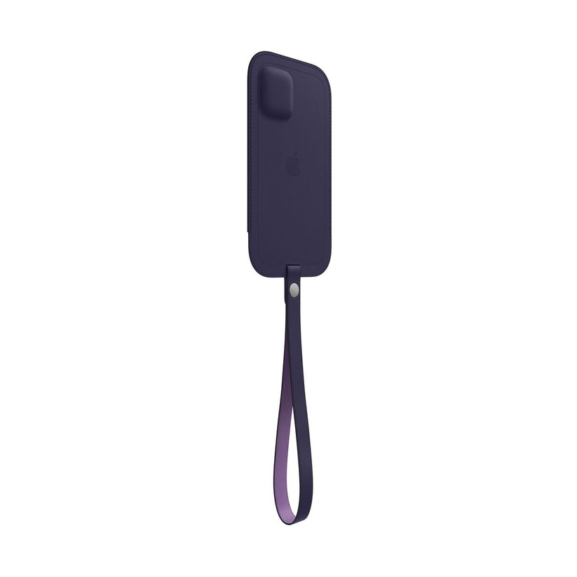 Apple usnjen etui za iPhone 12 Pro Max z MagSafe in s podporo za Find My - globoko vijolična - iSTYLE SI