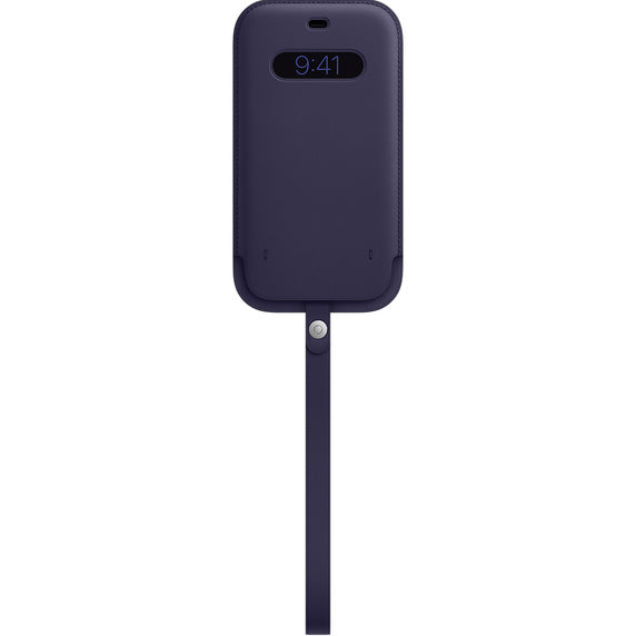 Apple usnjen etui za iPhone 12 Pro Max z MagSafe in s podporo za Find My - globoko vijolična - iSTYLE SI