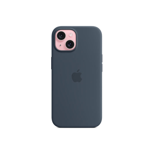 Apple silikonski ovitek za iPhone 15 z MagSafe - nevihtno modra - iSTYLE SI