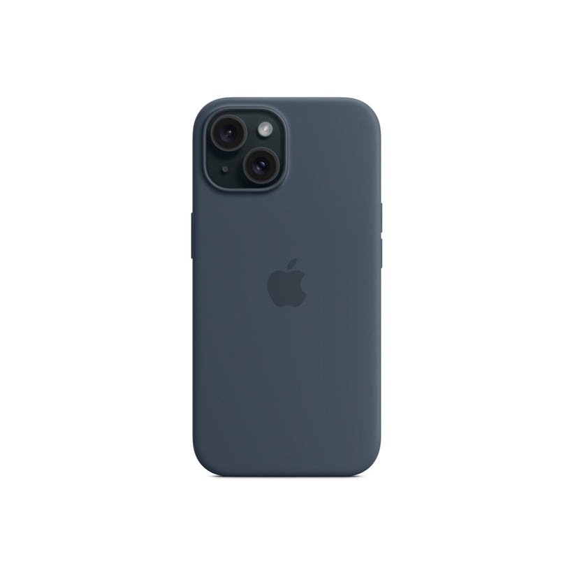 Apple silikonski ovitek za iPhone 15 z MagSafe - nevihtno modra - iSTYLE SI