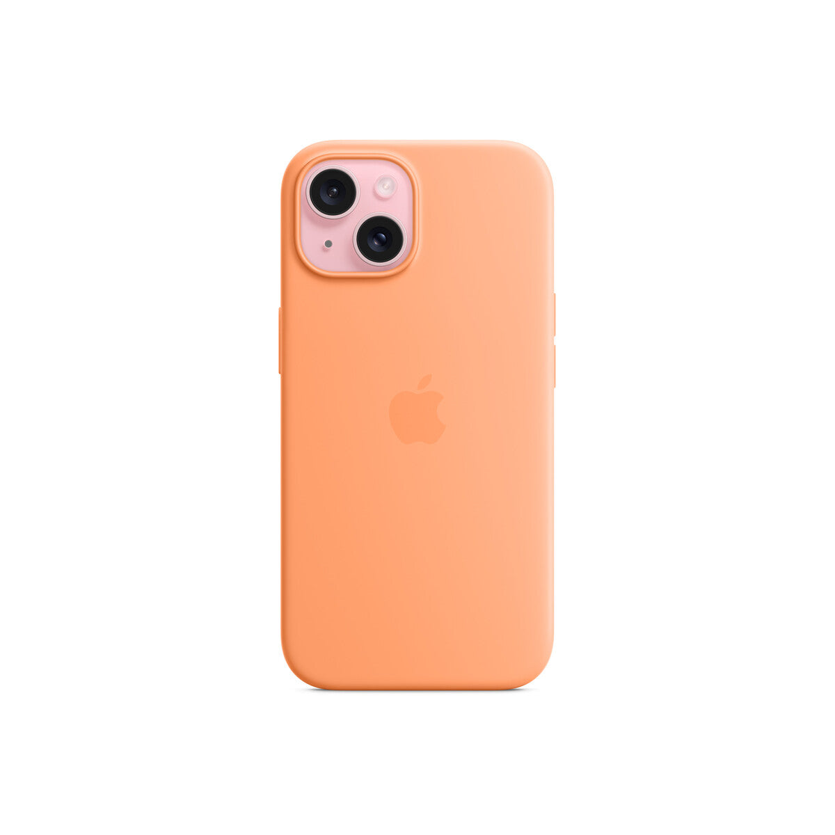 Apple silikonski ovitek za iPhone 15 z MagSafe - oranžni sorbet - iSTYLE SI