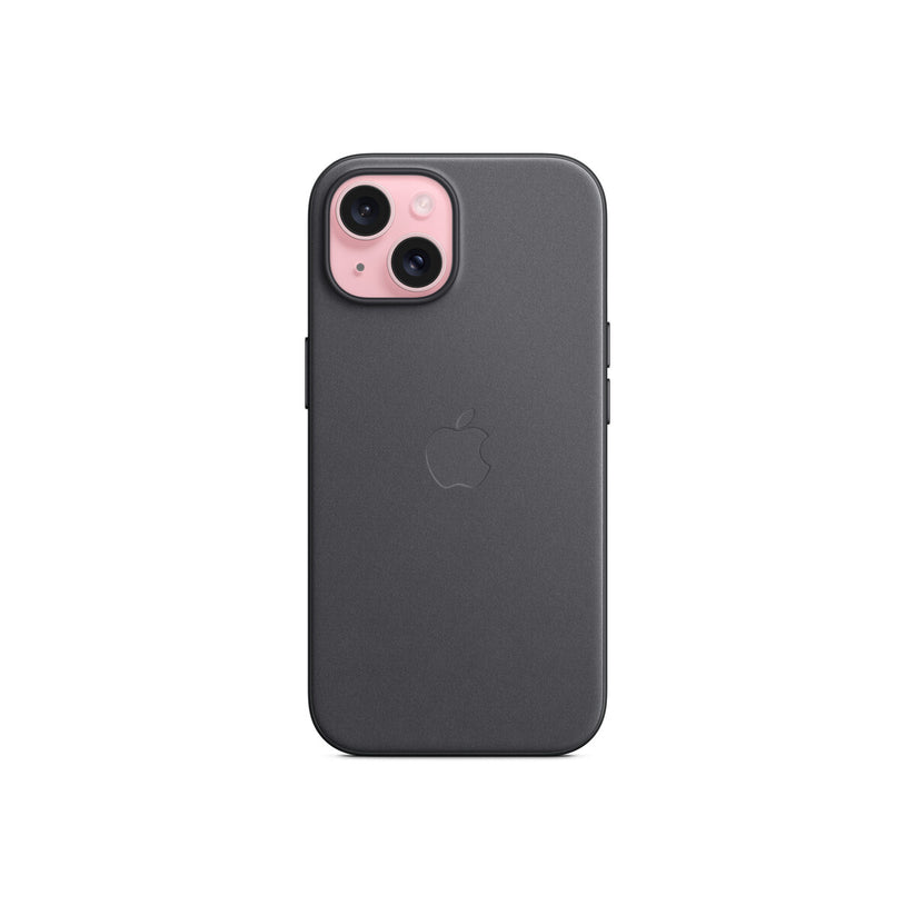 Apple ovitek iz tkanine FineWoven za iPhone 15 z MagSafe - črna - iSTYLE SI