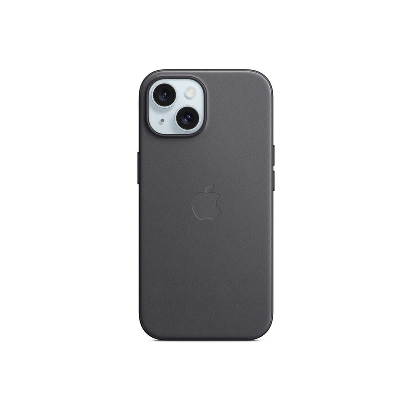 Apple ovitek iz tkanine FineWoven za iPhone 15 z MagSafe - črna - iSTYLE SI
