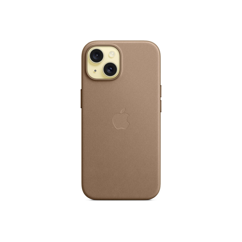 Apple ovitek iz tkanine FineWoven za iPhone 15 z MagSafe - rjava - iSTYLE SI