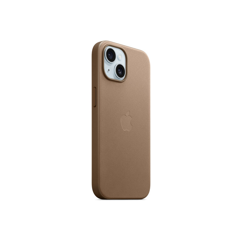 Apple ovitek iz tkanine FineWoven za iPhone 15 z MagSafe - rjava - iSTYLE SI