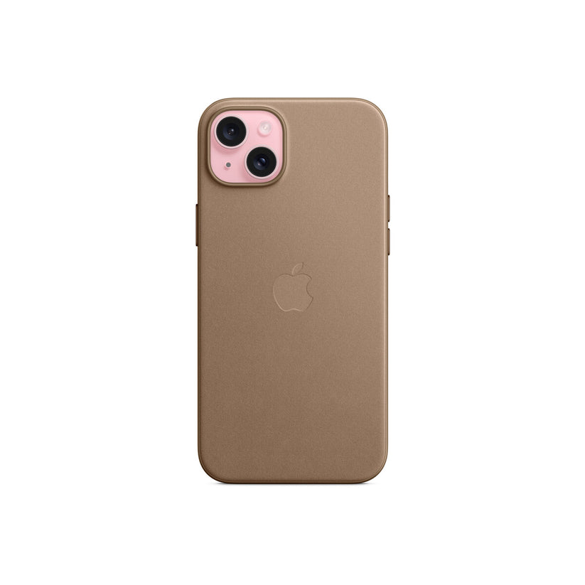 Apple ovitek iz tkanine FineWoven za iPhone 15 Plus z MagSafe - rjava - iSTYLE SI