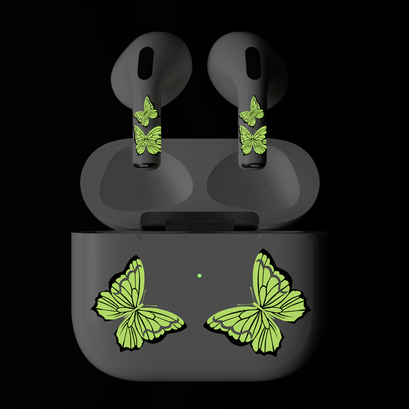 Next One ArtSkin nalepka za Airpods 3. generacija - svetleči metulj - iSTYLE SI