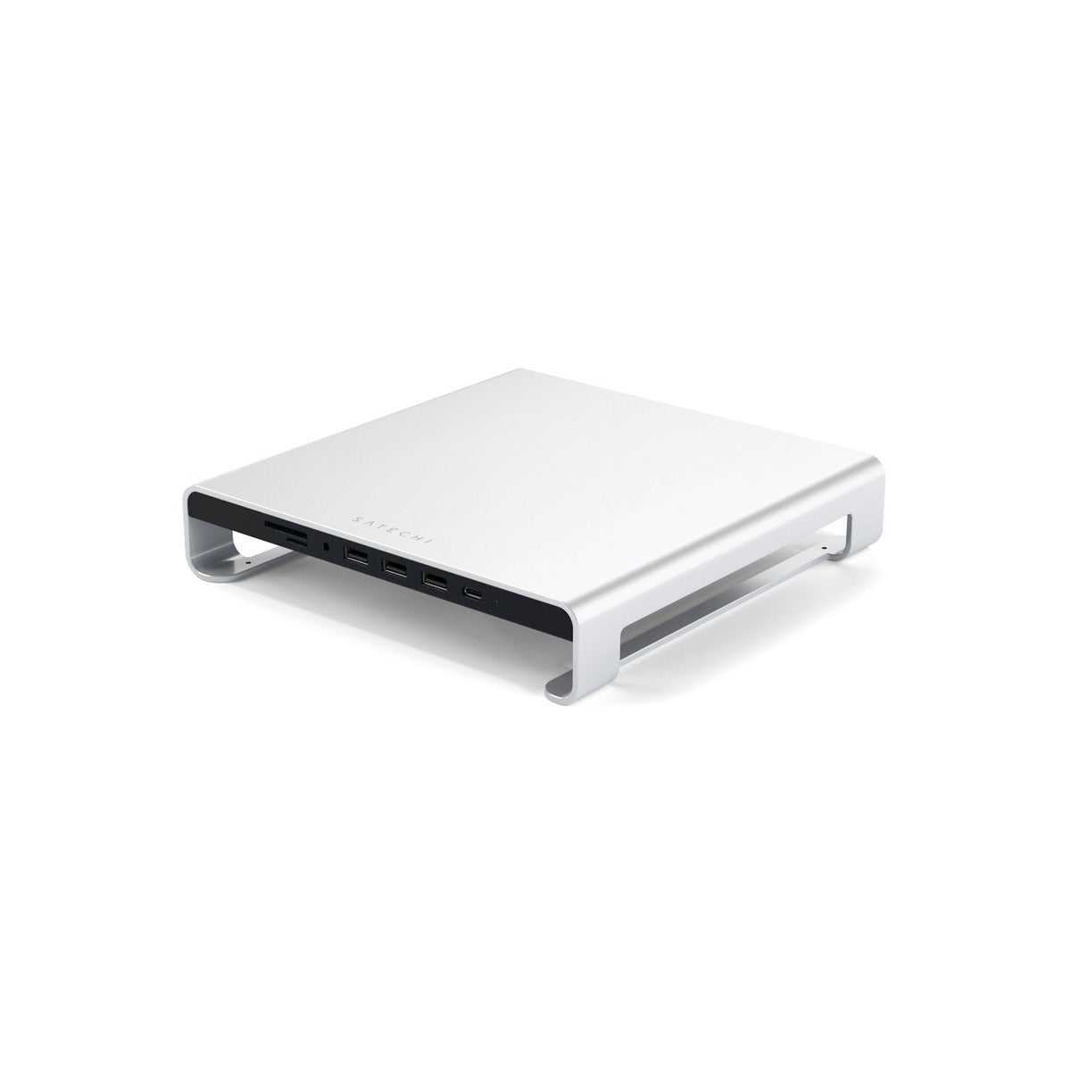 Satechi Aluminum Monitor Stand Hub for iMac - Silver - iSTYLE SI