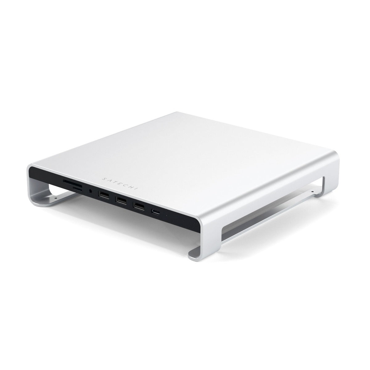 Satechi Aluminum Monitor Stand Hub for iMac - Silver - iSTYLE SI