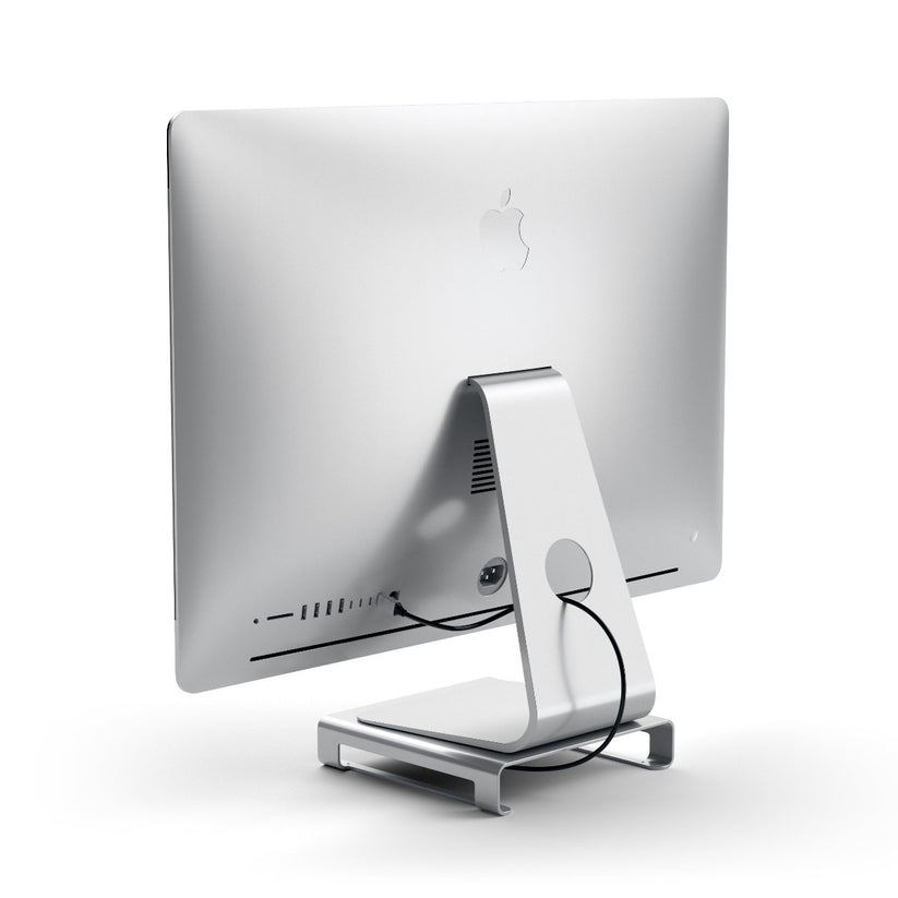 Satechi Aluminum Monitor Stand Hub for iMac - Silver - iSTYLE SI