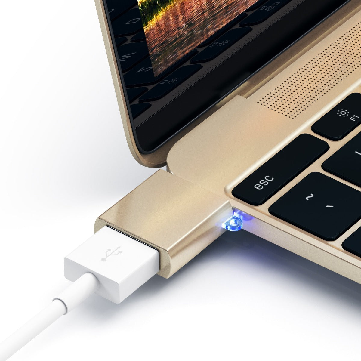 Satechi USB-C na USB-A 3.0 adapter - zlata - iSTYLE SI