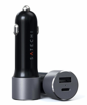 Satechi 72 W USB-C avtomobilski polnilec - vesoljno siva - iSTYLE SI