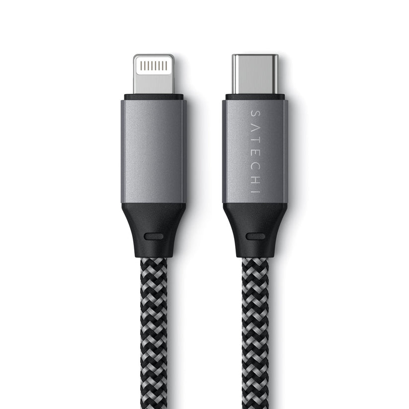 Satechi USB-C na Lightning kabel 25cm - vesoljno siva - iSTYLE SI