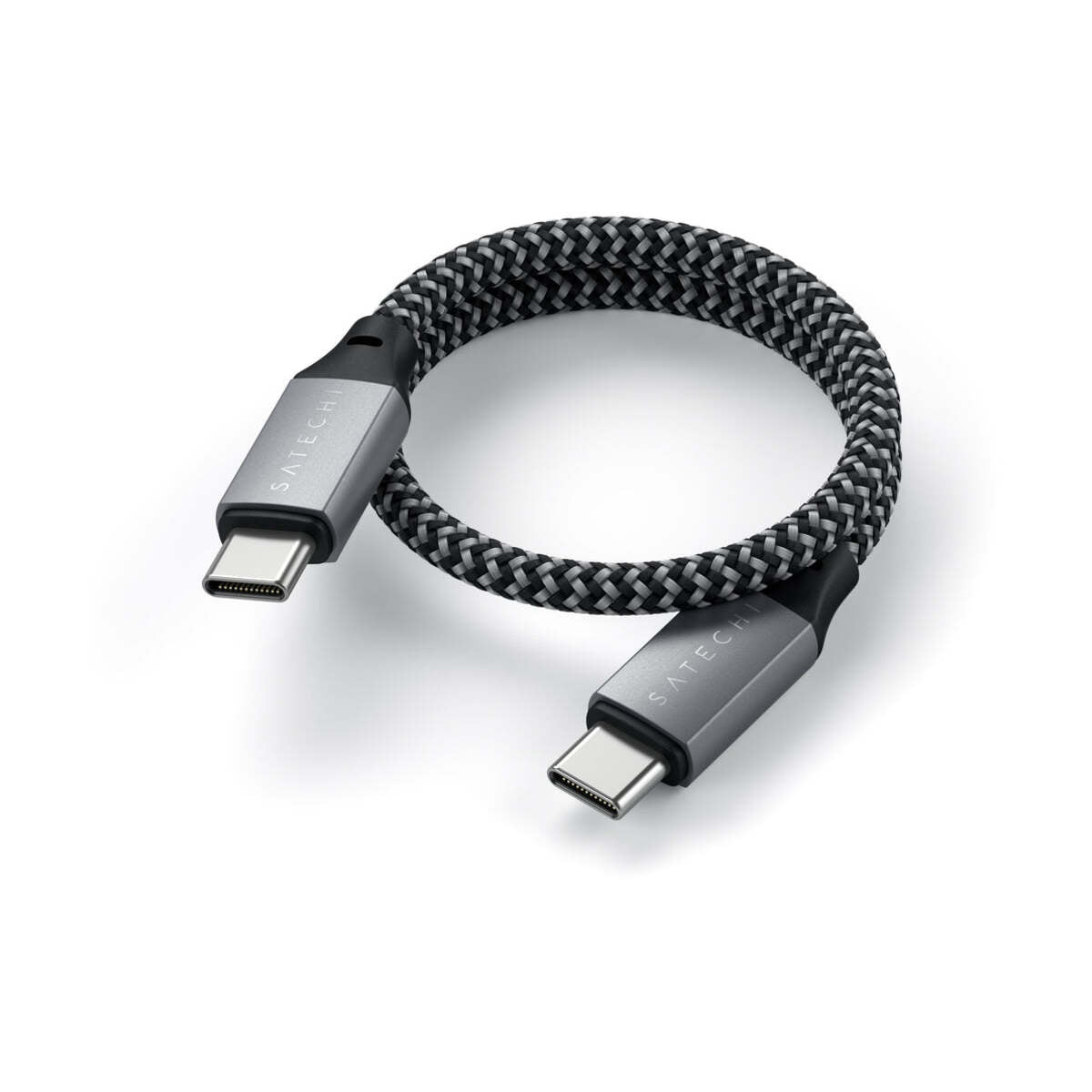 Satechi USB-C na USB-C kabel 25cm - vesoljno siva - iSTYLE SI