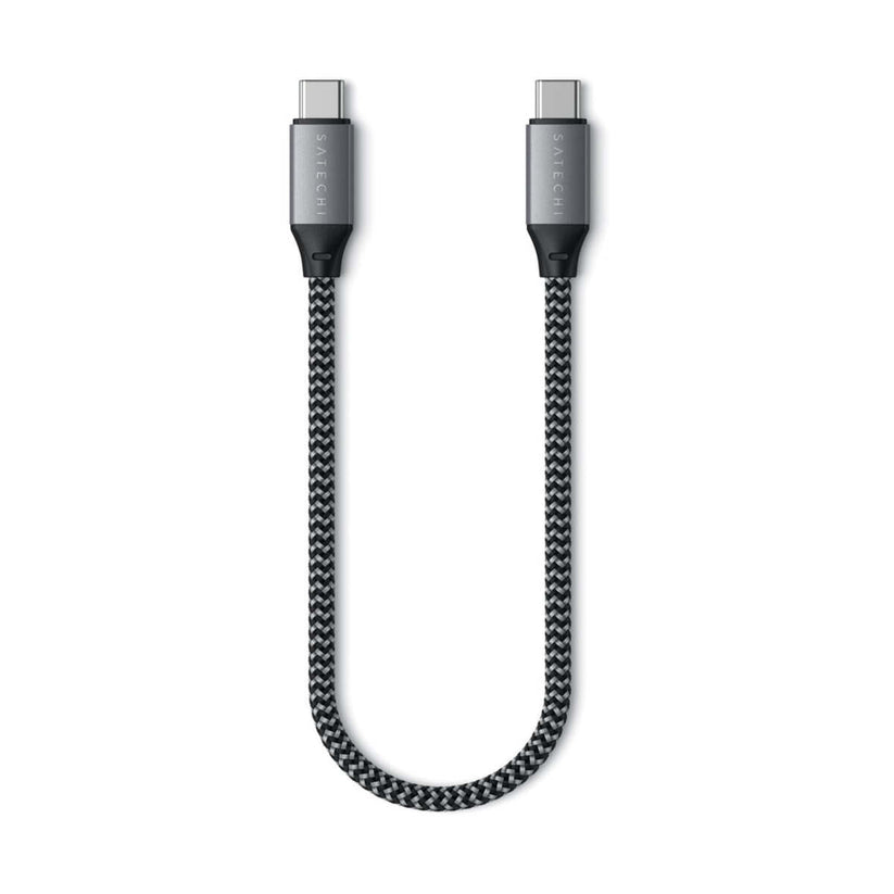 Satechi USB-C na USB-C kabel 25cm - vesoljno siva - iSTYLE SI