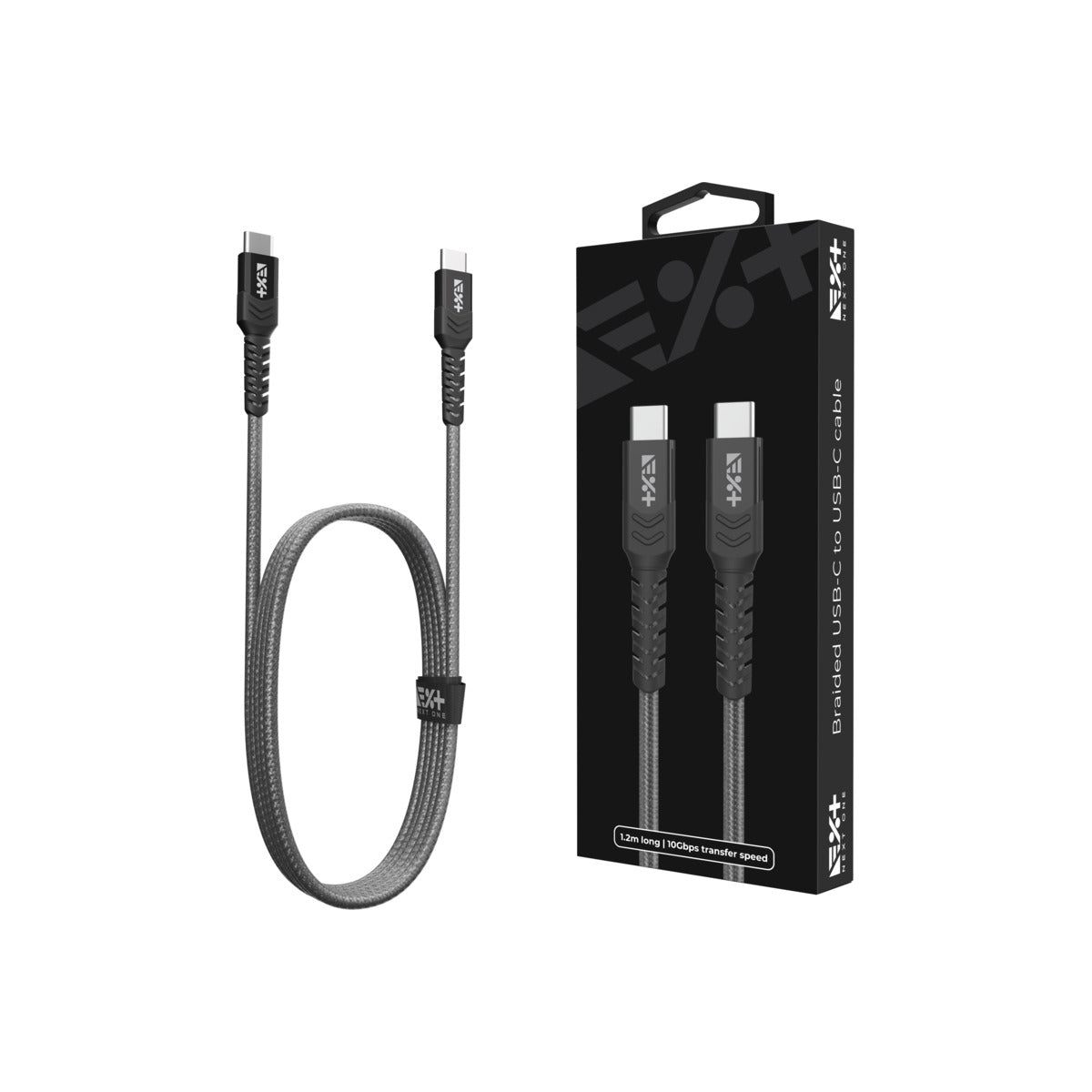 Next One pleten USB-C na USB-C kabel - vesoljno siva - iSTYLE SI