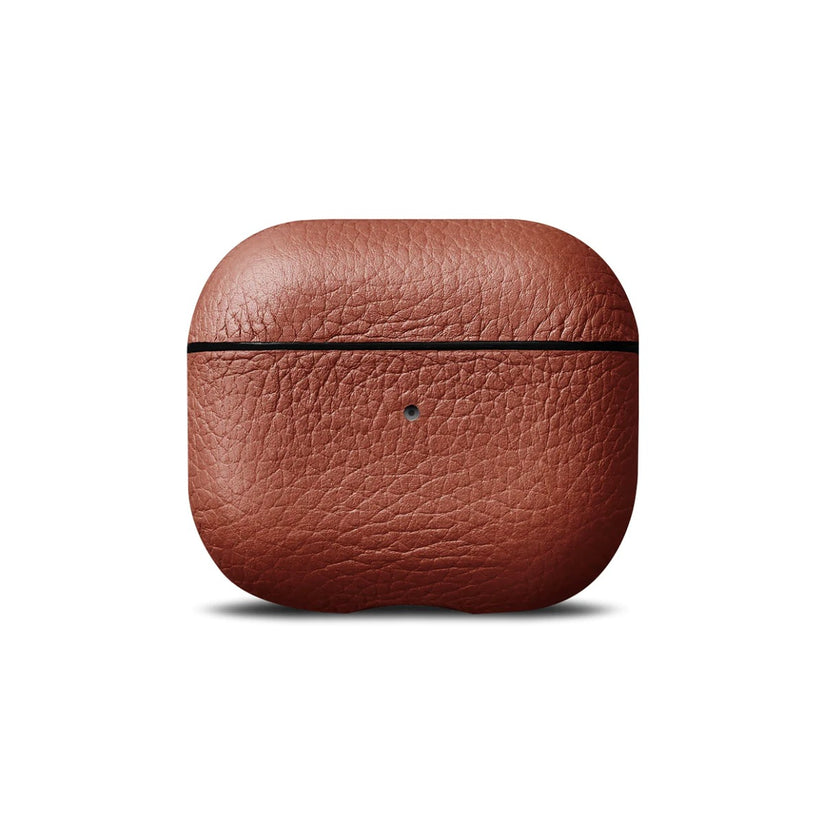Woolnut usnjeni ovitek za škatlico AirPods 3 - konjak - iSTYLE SI