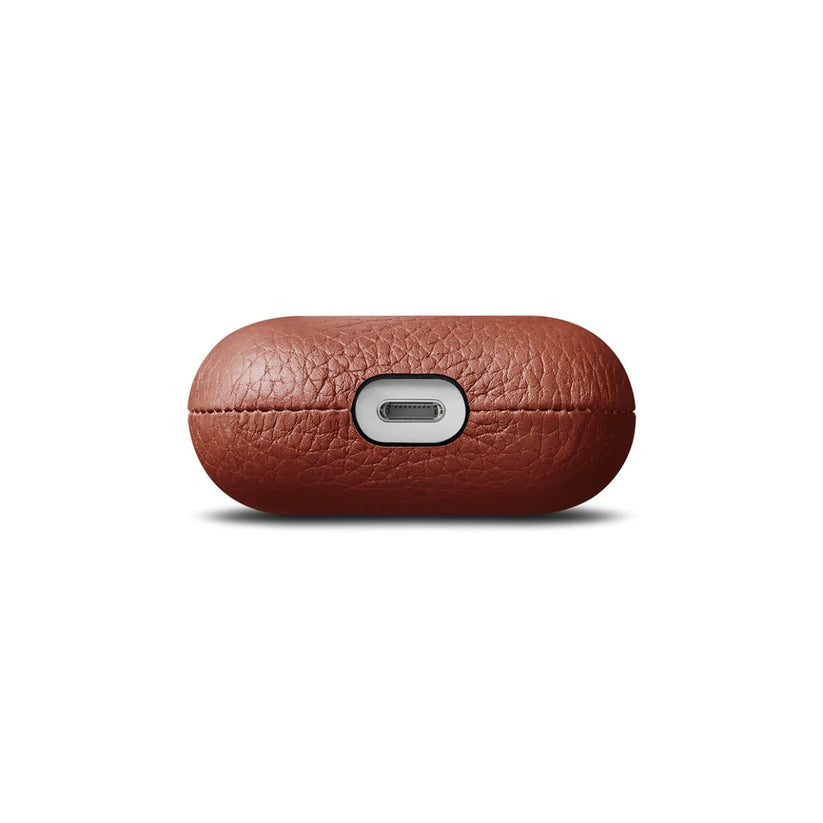 Woolnut usnjeni ovitek za škatlico AirPods 3 - konjak - iSTYLE SI