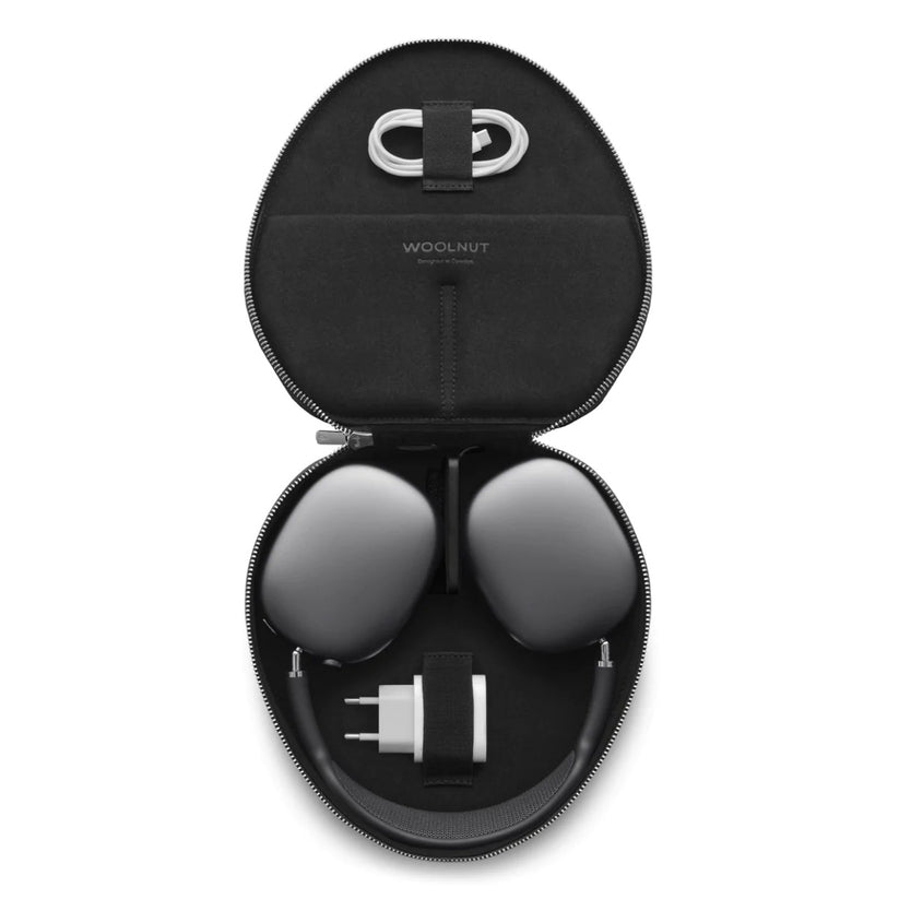 Woolnut usnjeni ovitek za AirPods Max - črna - iSTYLE SI