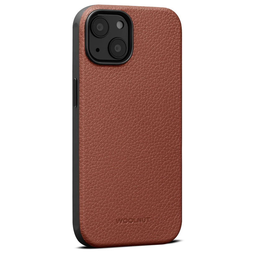 Woolnut usnjeni ovitek za iPhone 14 - konjak - iSTYLE SI