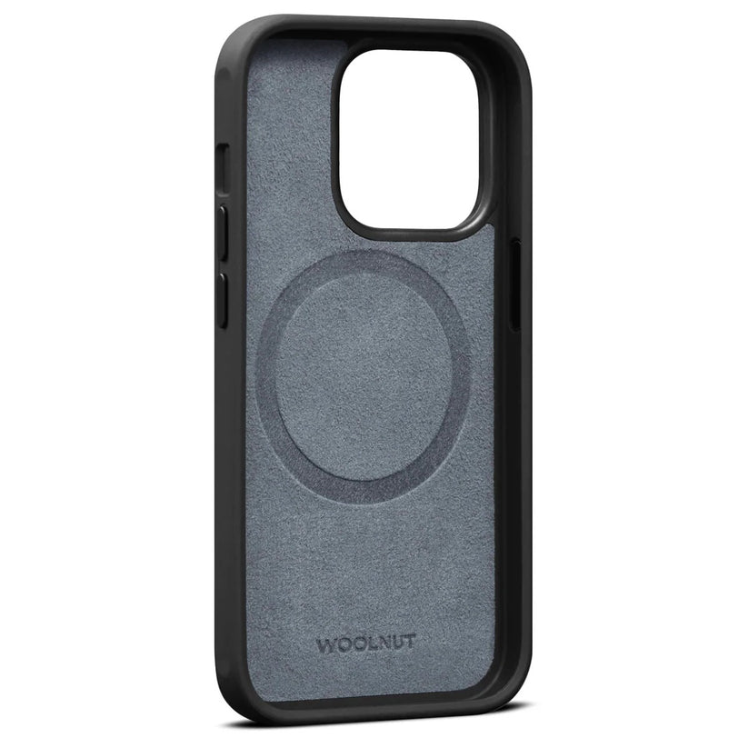 Woolnut usnjeni ovitek za iPhone 14 Pro Max - črna - iSTYLE SI