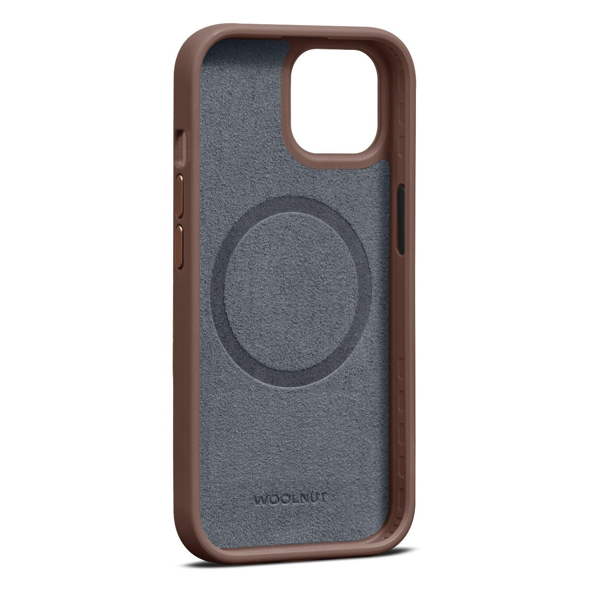 Woolnut usnjeni ovitek za iPhone 15 z MagSafe - Cognac - iSTYLE SI