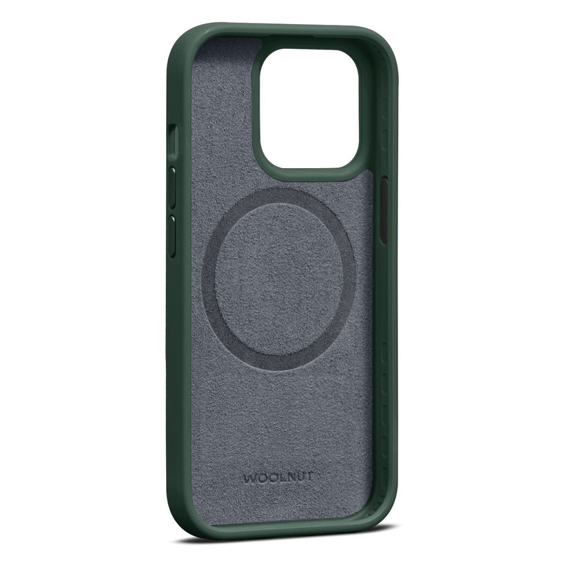 Woolnut usnjeni ovitek za iPhone 15 Pro Max z MagSafe - zelena - iSTYLE SI