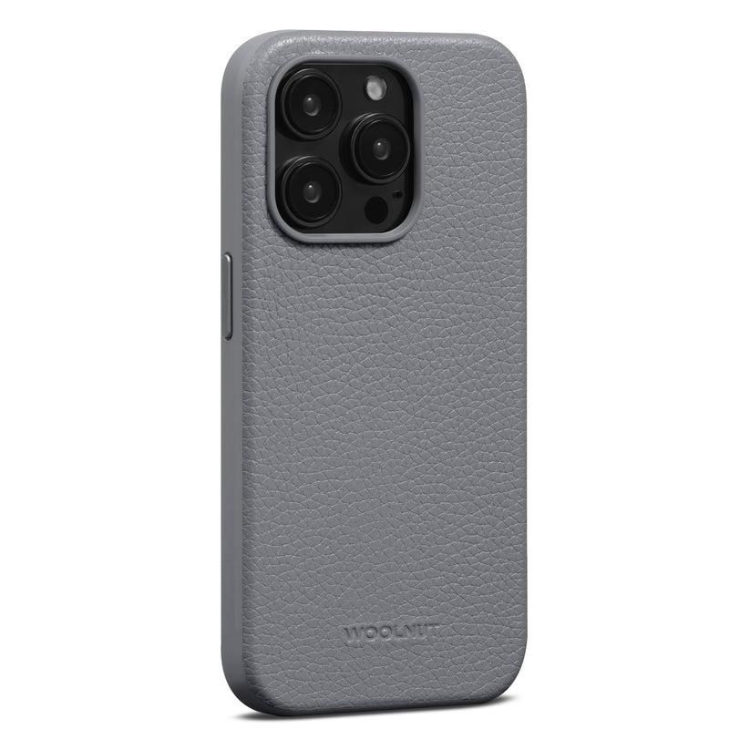 Woolnut usnjeni ovitek za iPhone 15 Pro Max z MagSafe - siva - iSTYLE SI