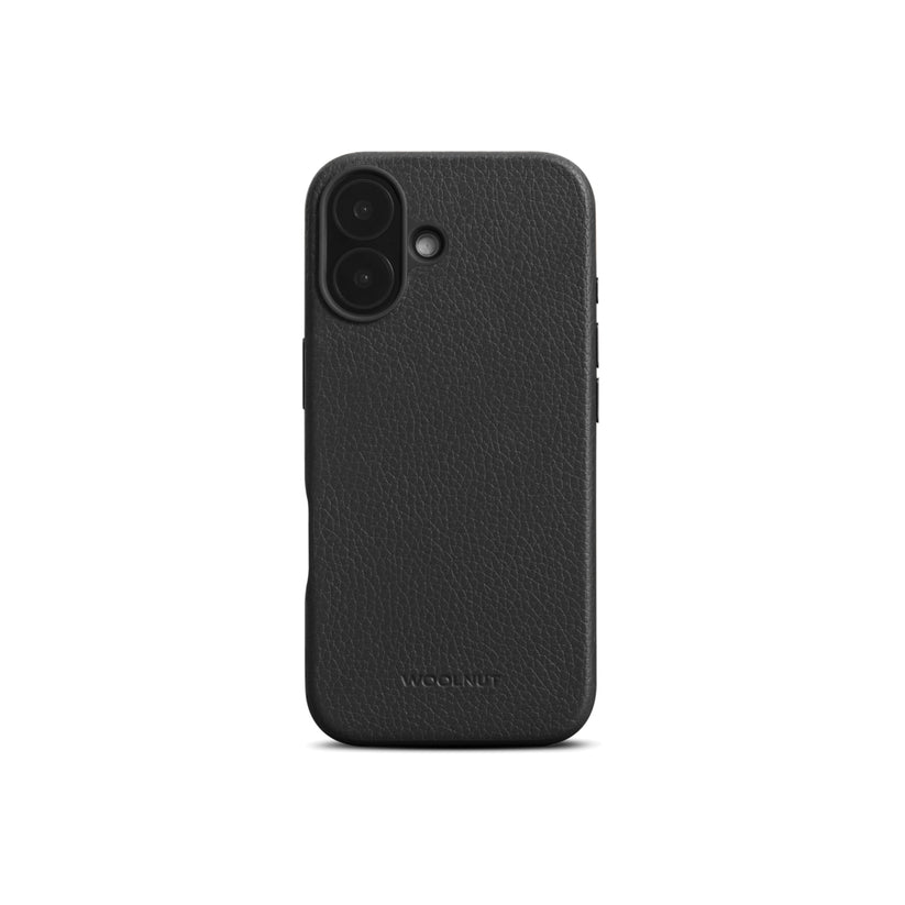 Woolnut usnjeni ovitek za iPhone 16 z MagSafe - črna - iSTYLE SI