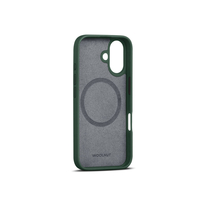 Woolnut usnjeni ovitek za iPhone 16 z MagSafe - zelena - iSTYLE SI