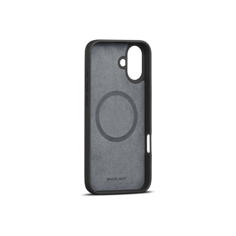 Woolnut usnjeni ovitek za iPhone 16 Plus z MagSafe - črna - iSTYLE SI