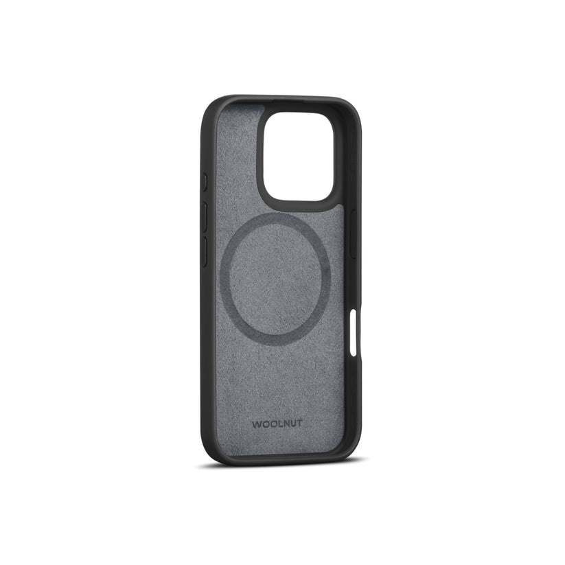 Woolnut usnjeni ovitek za iPhone 16 Pro z MagSafe - črna - iSTYLE SI