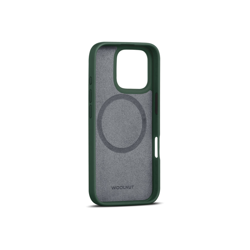 Woolnut usnjeni ovitek za iPhone 16 Pro z MagSafe - zelena - iSTYLE SI