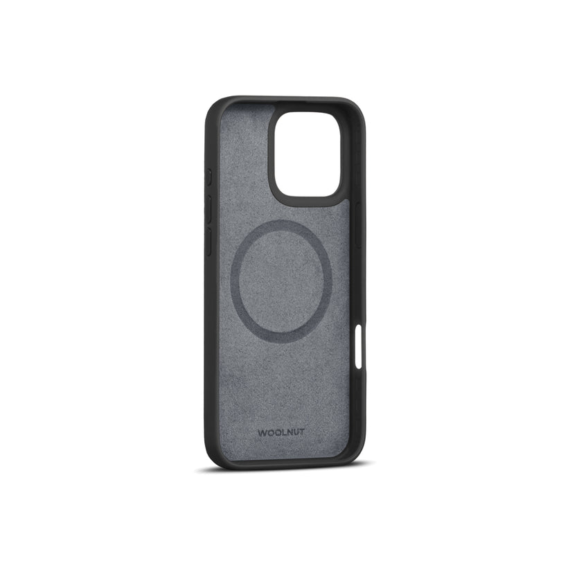 Woolnut usnjeni ovitek za iPhone 16 Pro Max z MagSafe - črna - iSTYLE SI