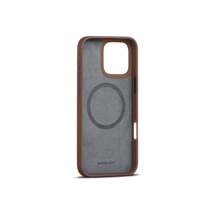 Woolnut usnjeni ovitek za iPhone 16 Pro Max z MagSafe - rjava - iSTYLE SI