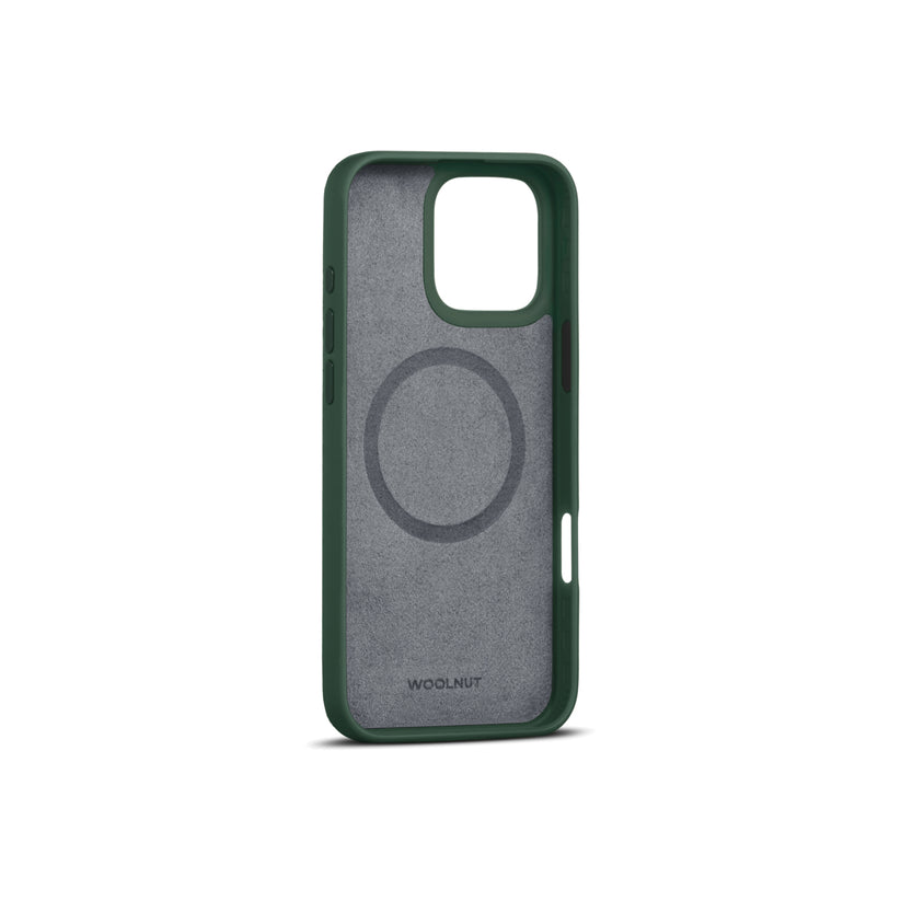 Woolnut usnjeni ovitek za iPhone 16 Pro Max z MagSafe - zelena - iSTYLE SI
