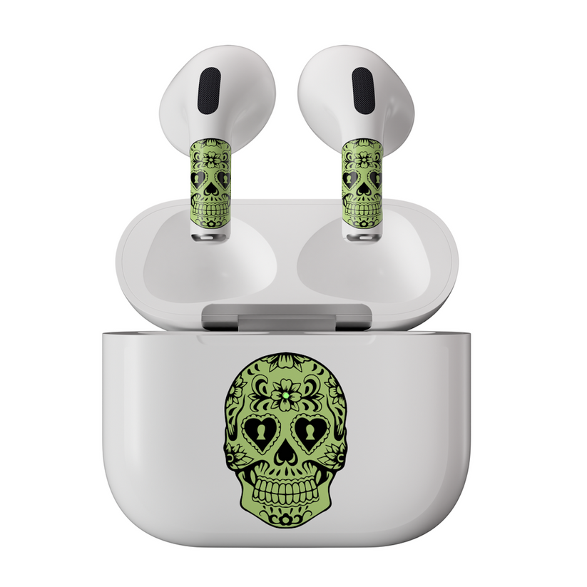 Next One ArtSkin nalepka za Airpods 3. generacija - svetleča lobanja - iSTYLE SI