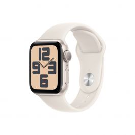 Apple Watch SE GPS 40mm Starlight Aluminium Case with Starlight Sport Band - S/M