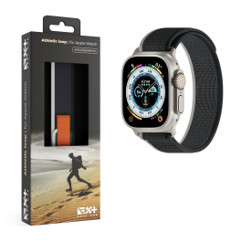 Next One Apple Watch pašček 45/49 mm: Athletic Loop - črna