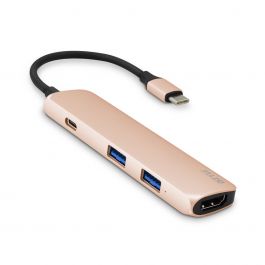 iSTYLE USB-C adapter 4K HDMI - gold/black