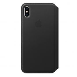 Apple iPhone XS Max Leather Folio - Black