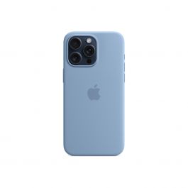Apple silikonski ovitek za iPhone 15 Pro Max z MagSafe - Winter Blue