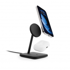TwelveSouth HiRise 2 Deluxe 2v1 brezžični polnilec - črna