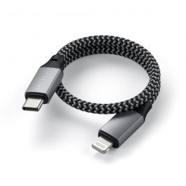 Satechi USB-C na Lightning kabel 25cm - vesoljno siva