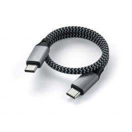 Satechi USB-C na USB-C kabel 25cm - vesoljno siva
