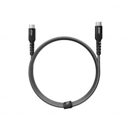 Next One pleten USB-C na USB-C kabel - vesoljno siva