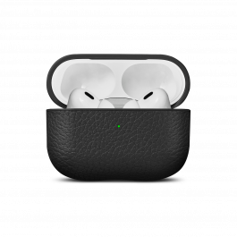 Woolnut usnjeni ovitek za AirPods Pro 2 - črna